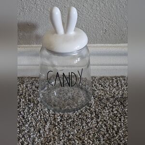 Farmhouse Easter Bunny Candy Jar - New